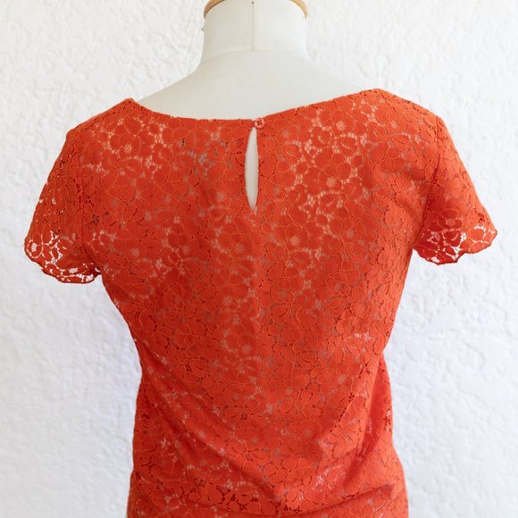 Talula Orange/Red lace top - Picture 5 of 6
